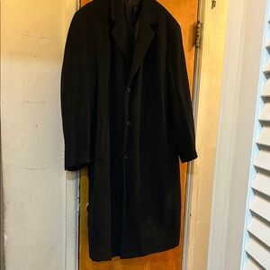 Lauren Ralph Lauren Men's Classic Black Overcoat